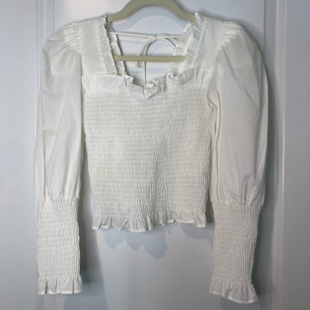 Topshop puff sleeve top
